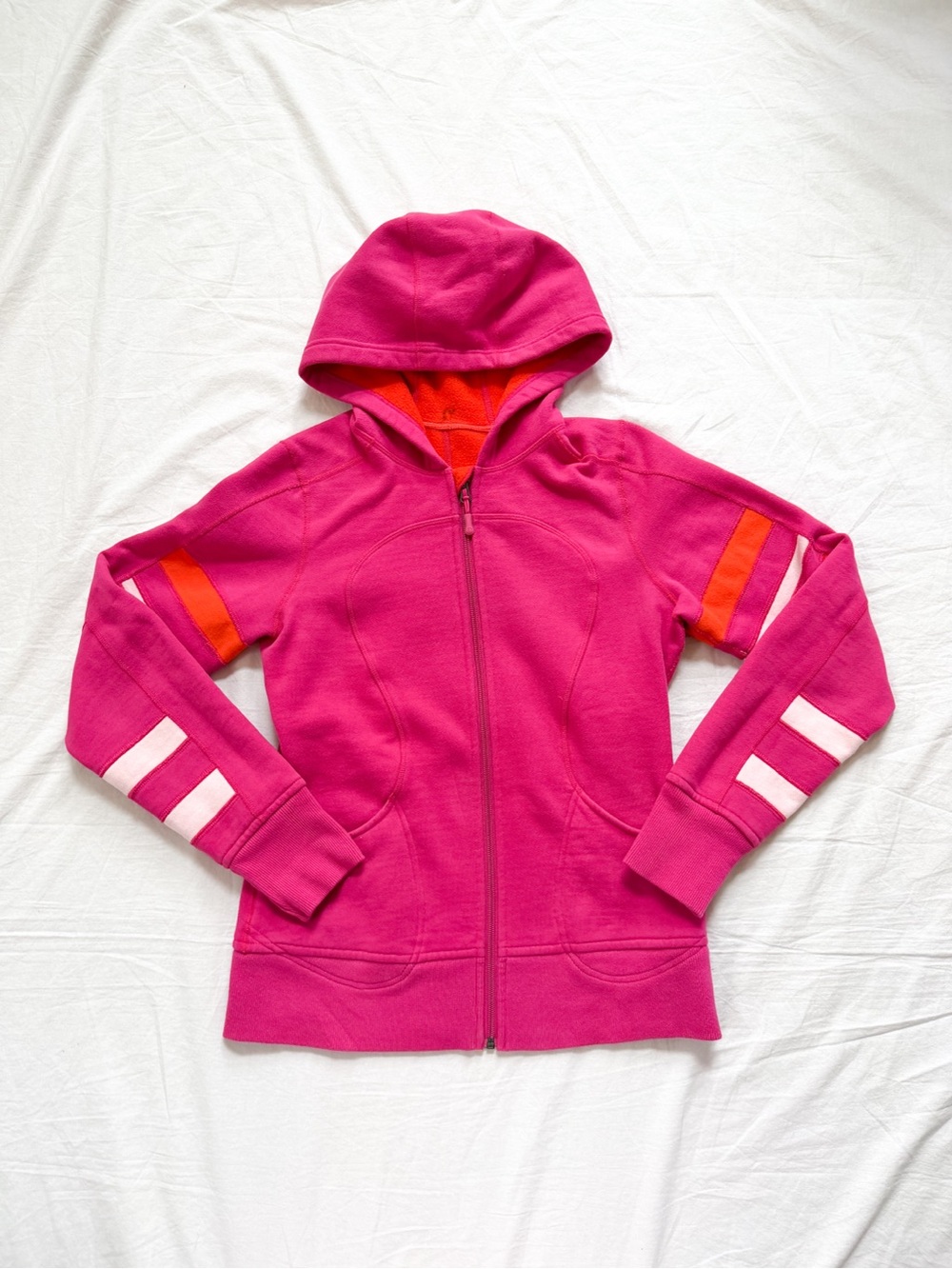 Vintage pink Lululemon scuba zip up